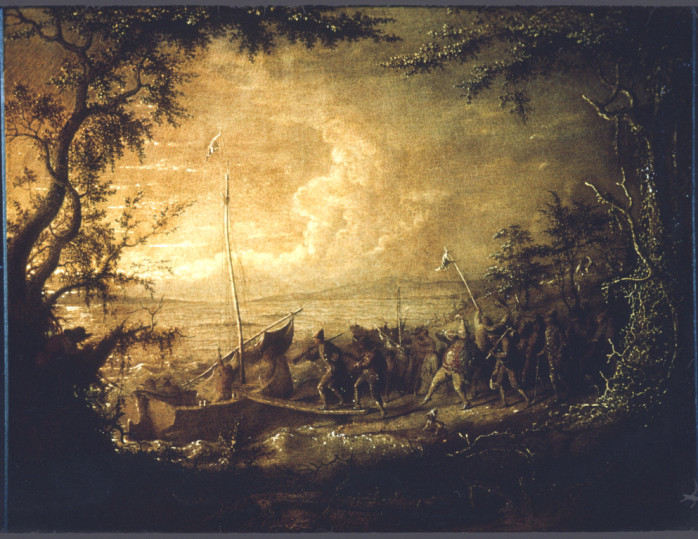 Embarkation from Communipaw, 1861 (Courtesy of Detroit Art Institute)